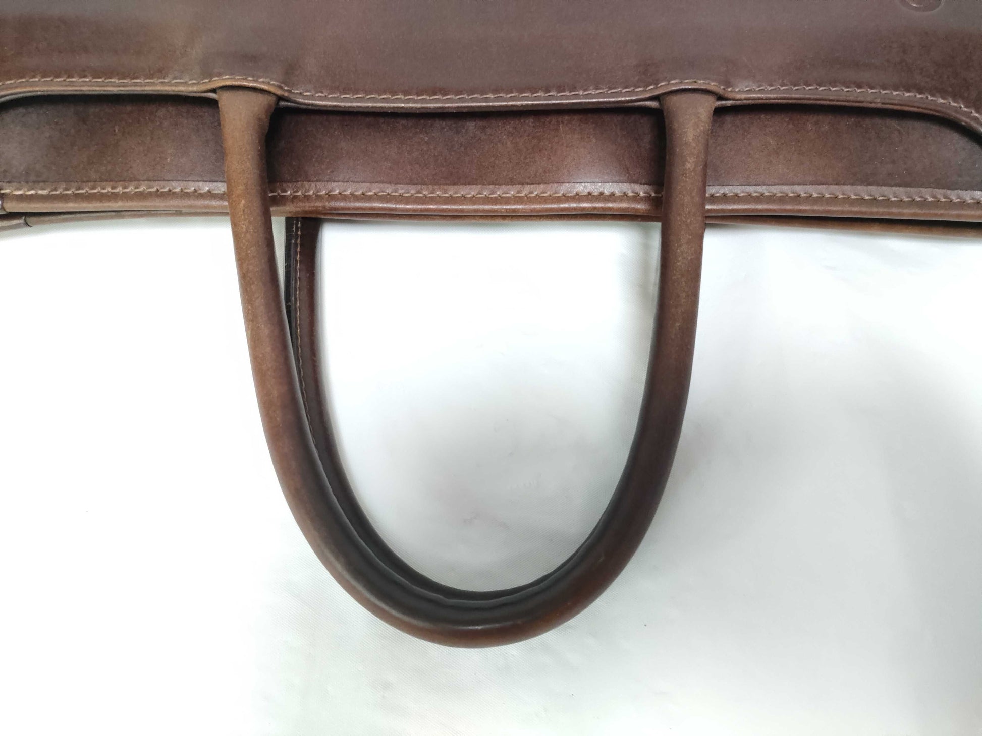 Coco Meister Leather Handbag Brown