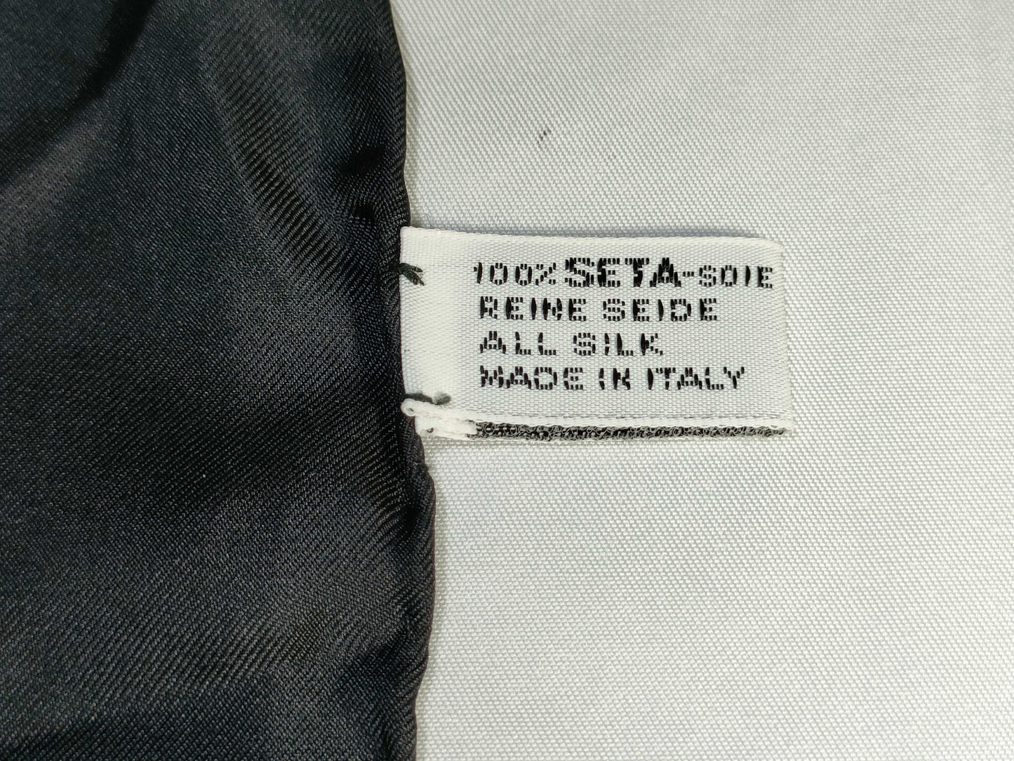 CHANEL Silk Scarf Black x Gold Scarf