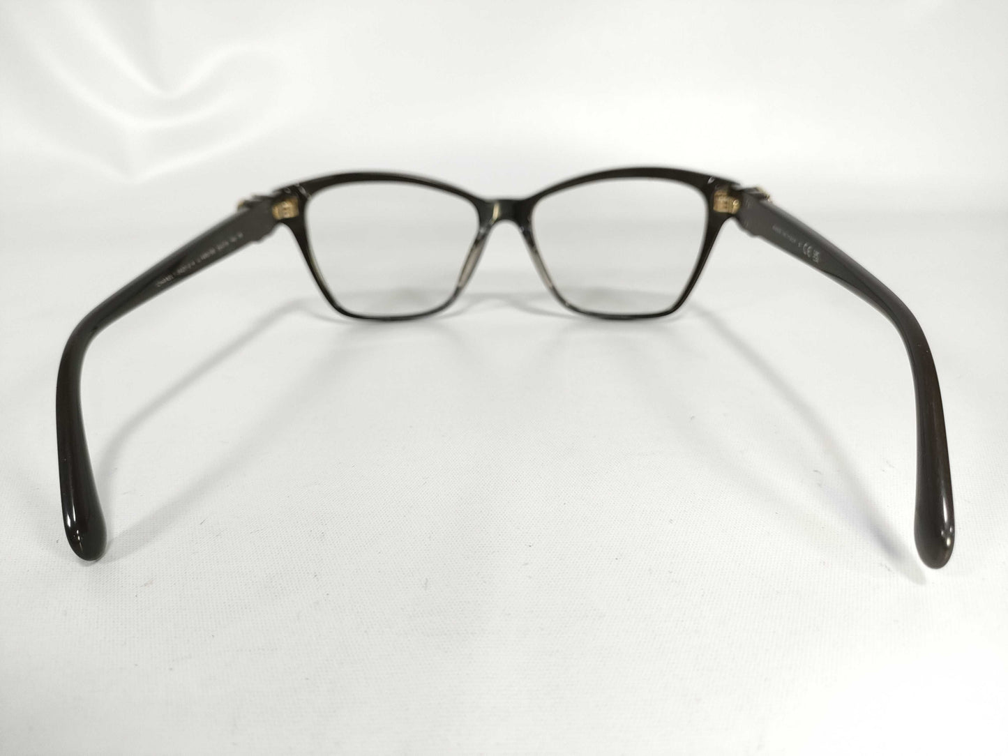  CHANEL Coco Mark Plastic Glasses 3420-S-A Dark Brown Prescription Sunglasses