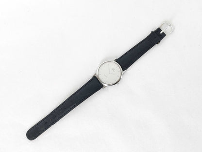 OMEGA De Ville 56349668 Stainless Steel/Leather/QZ Silver Dial Non-Working/No Operational Guarantee Boys' Watch