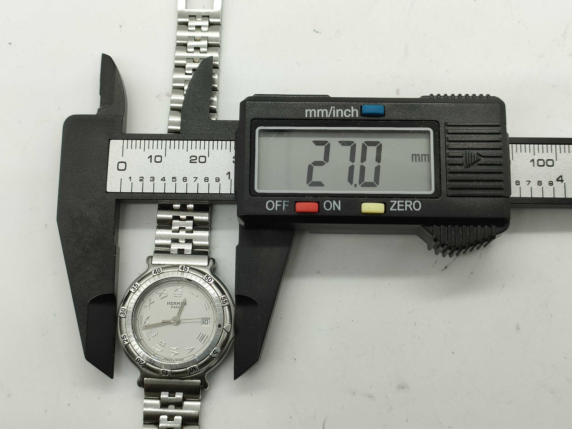 HERMES Captain Nemo 187075 SS/QZ Silver Dial Women's Watch 