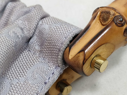 GUCCI Bamboo GG Canvas Handbag 92708 001998 Purple Handbag