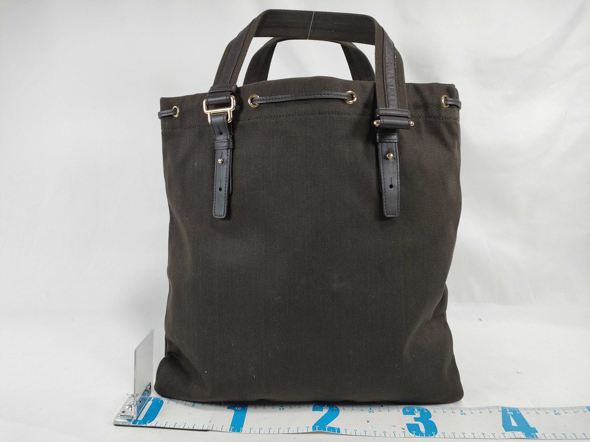 Yves Saint Laurent Canvas Tote Bag 121631 002122 Khaki Tote Bag