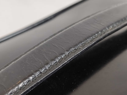 GUCCI Bamboo Leather Vanity Bag 032, 1705, 0150 Black