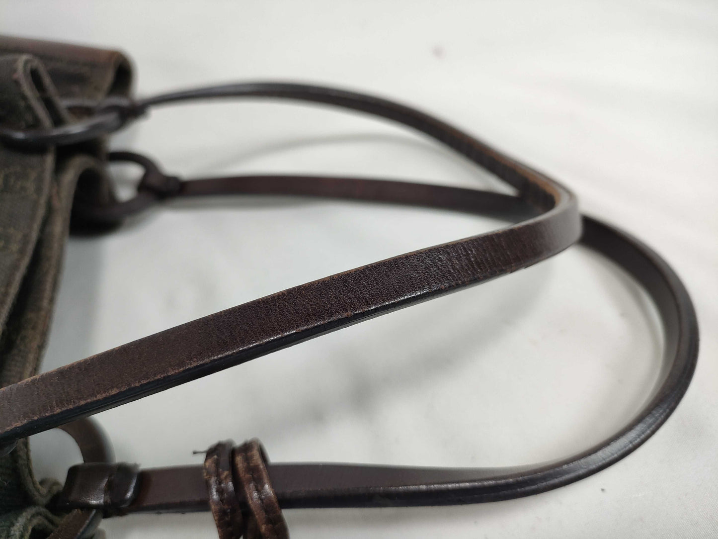 GUCCI GG Canvas Handbag 101919 001998 Brown Handbag