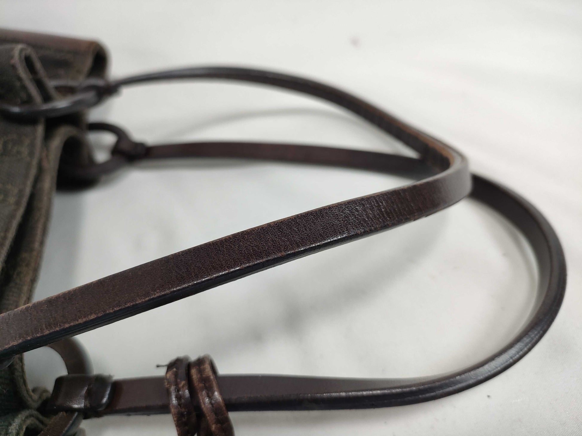 GUCCI GG Canvas Handbag 101919 001998 Brown Handbag