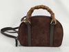 GUCCI Bamboo Suede 2-Way Shoulder Bag 039, 1705, 0701 Brown Shoulder Bag