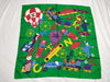 CHANEL Toys No. 5 Silk Scarf Green Scarf