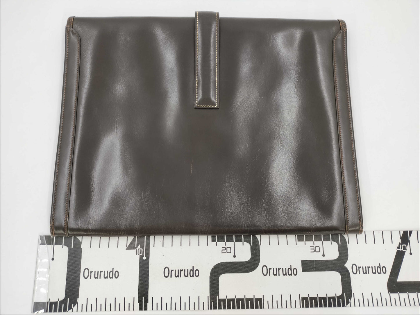 HERMES Jige Brown Second Bag Clutch Bag