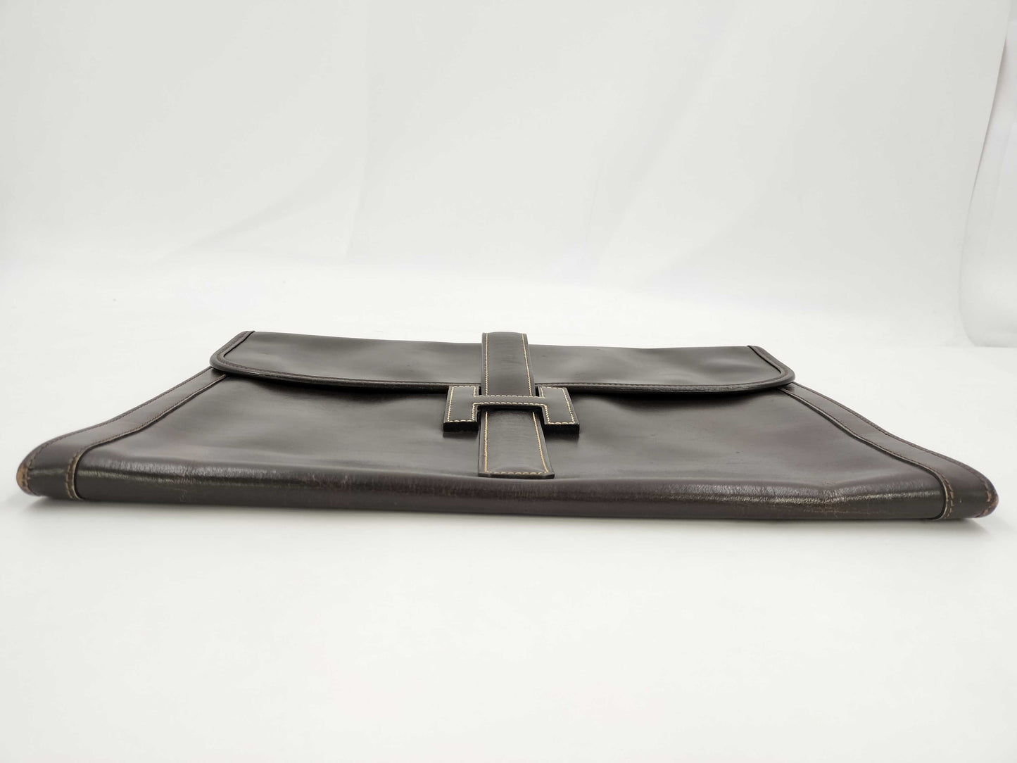 HERMES Jige Brown Second Bag Clutch Bag