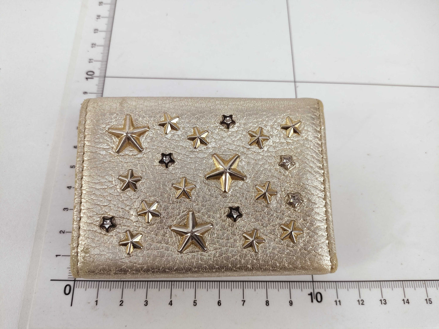 JIMMY CHOO Mini Wallet Gold Wallet