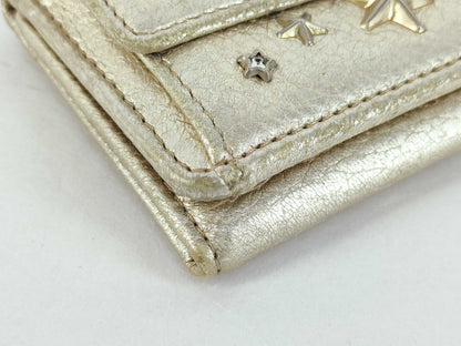 JIMMY CHOO Mini Wallet Gold Wallet