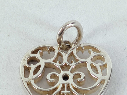 Tiffany & Co. Enchanted Heart Key Sapphire Pendant Top