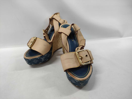 LOUIS VUITTON LV Monogram Sandals Size 34.5 Sandals