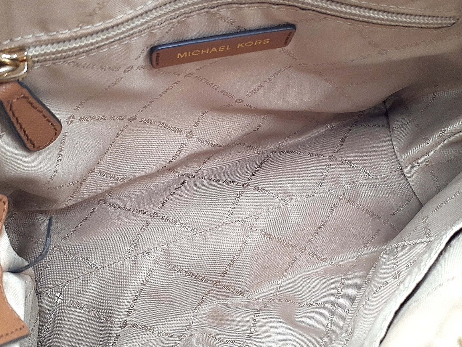 Michael Kors 3-Piece Logo Leather Handbag Set with Gold Hardware