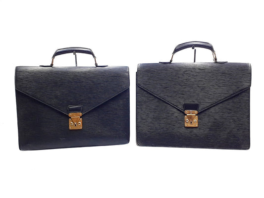 LOUIS VUITTON Epi 2-Piece Set Epi Conseiller Business Bag Black Business Bag