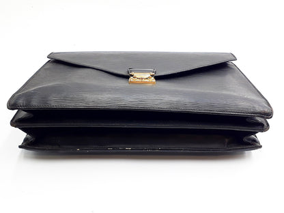 LOUIS VUITTON Epi 2-Piece Set Epi Conseiller Business Bag Black Business Bag