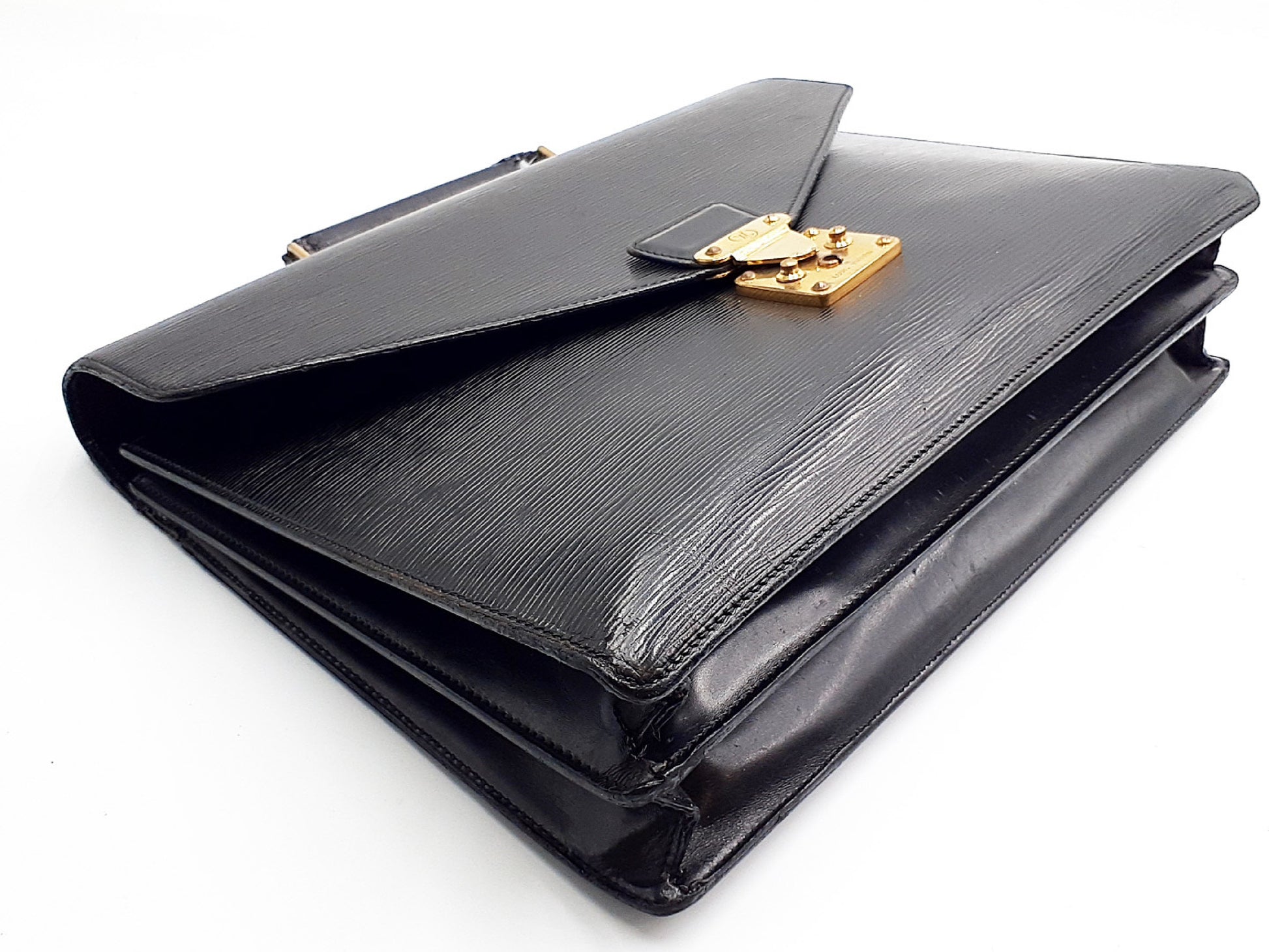 LOUIS VUITTON Epi 2-Piece Set Epi Conseiller Business Bag Black Business Bag