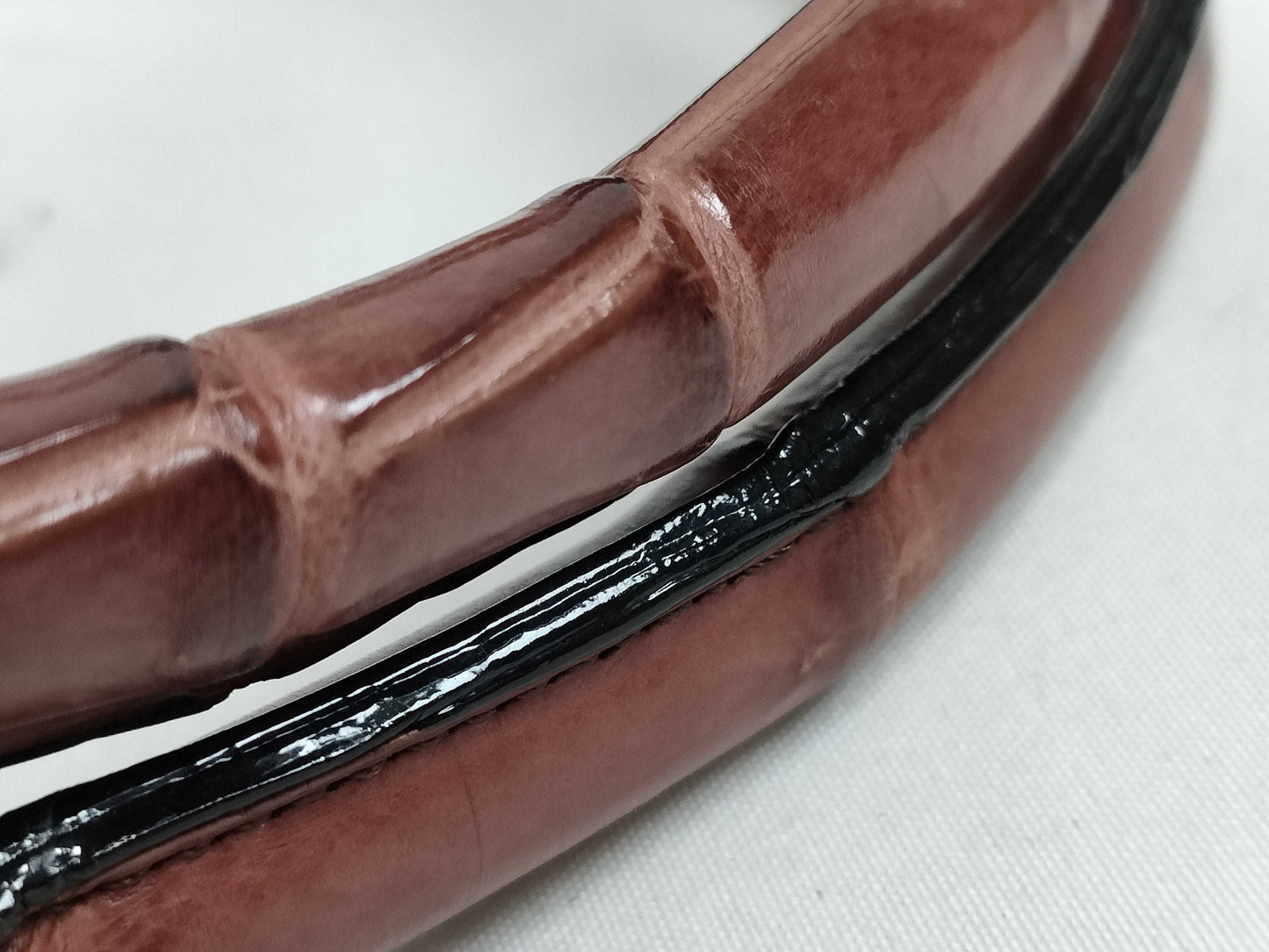 High-class JRA Crocodile Birkin-type Brown Handbag