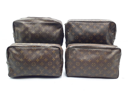 LOUIS VUITTON Monogram 4-Piece Set Monogram True Toilet 28 Second Bag