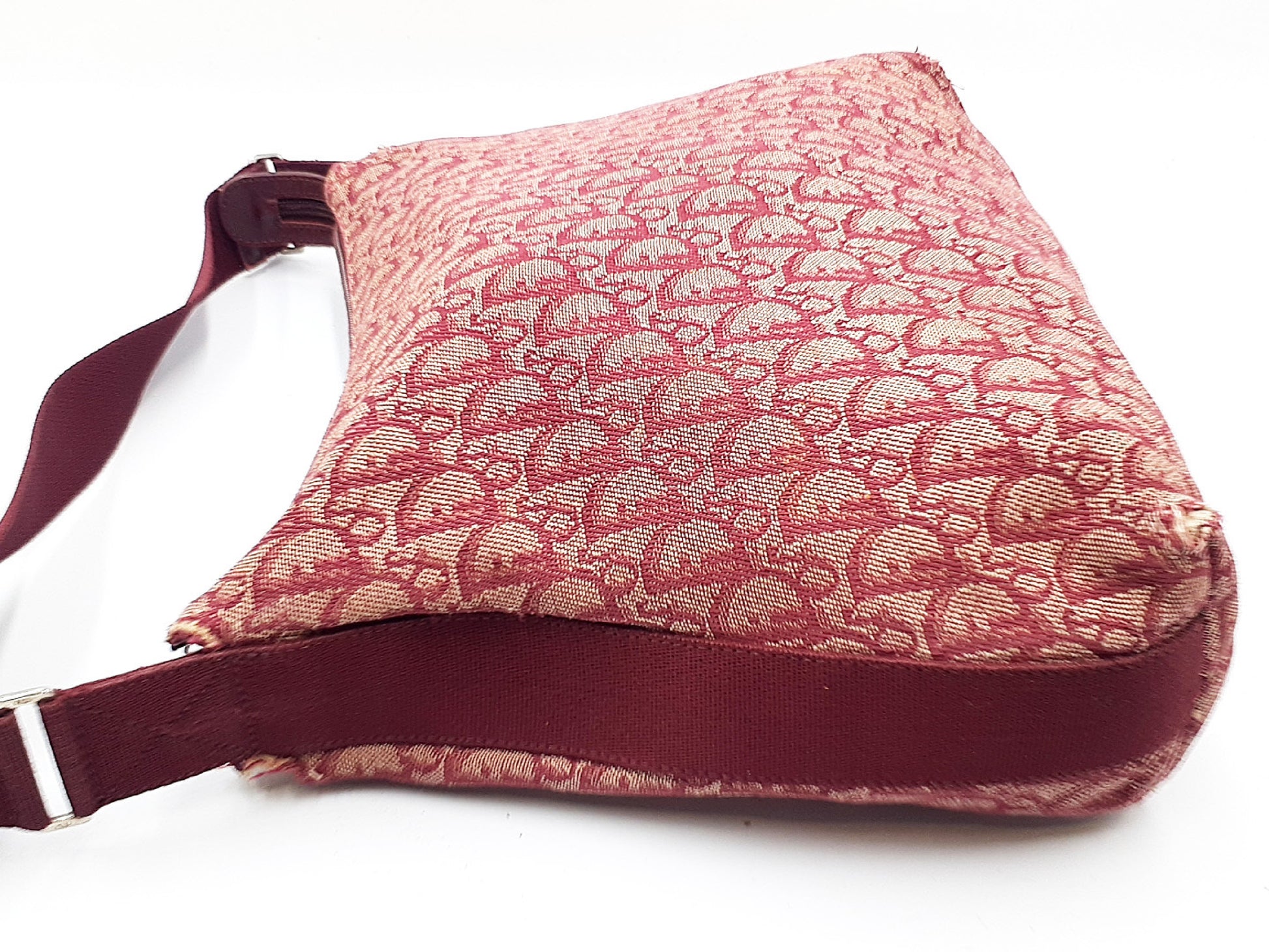 Dior 2-Piece Trotter Shoulder Bag Set with Honeycomb Pattern Leather Shoulder Bag