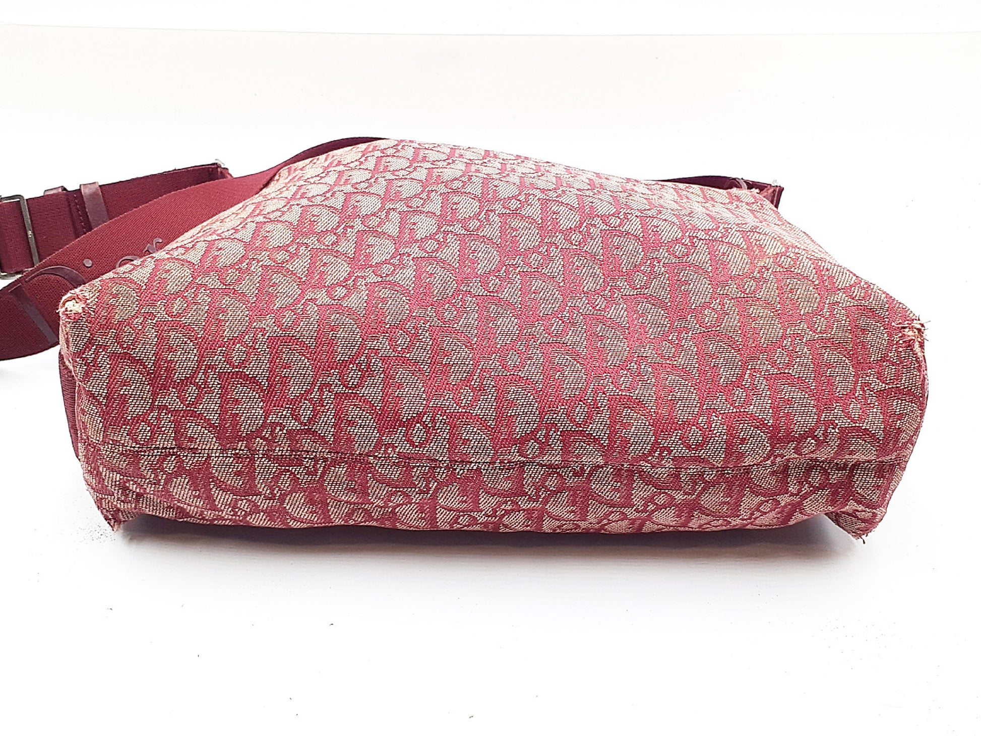 Dior 2-Piece Trotter Shoulder Bag Set with Honeycomb Pattern Leather Shoulder Bag