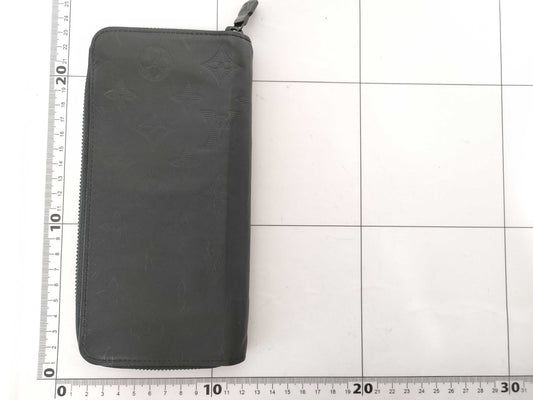 LOUIS VUITTON Monogram Shadow Zippy Wallet Vertical Long Wallet Wallet