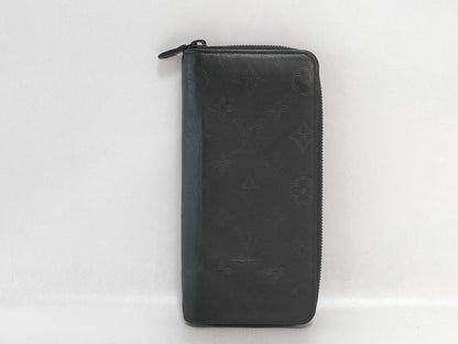 LOUIS VUITTON Monogram Shadow Zippy Wallet Vertical Long Wallet Wallet