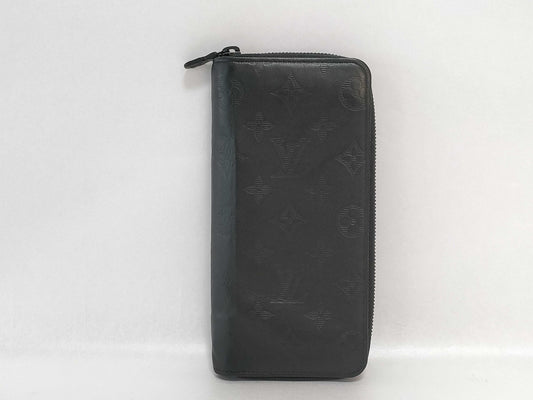 LOUIS VUITTON Monogram Shadow Zippy Wallet Vertical Long Wallet Wallet