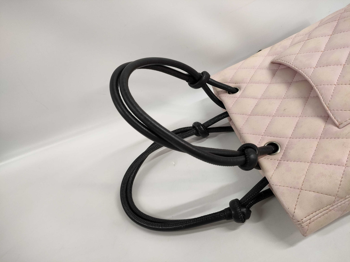 CHANEL Cambon Cambon Line Tote Bag Pink Tote Bag