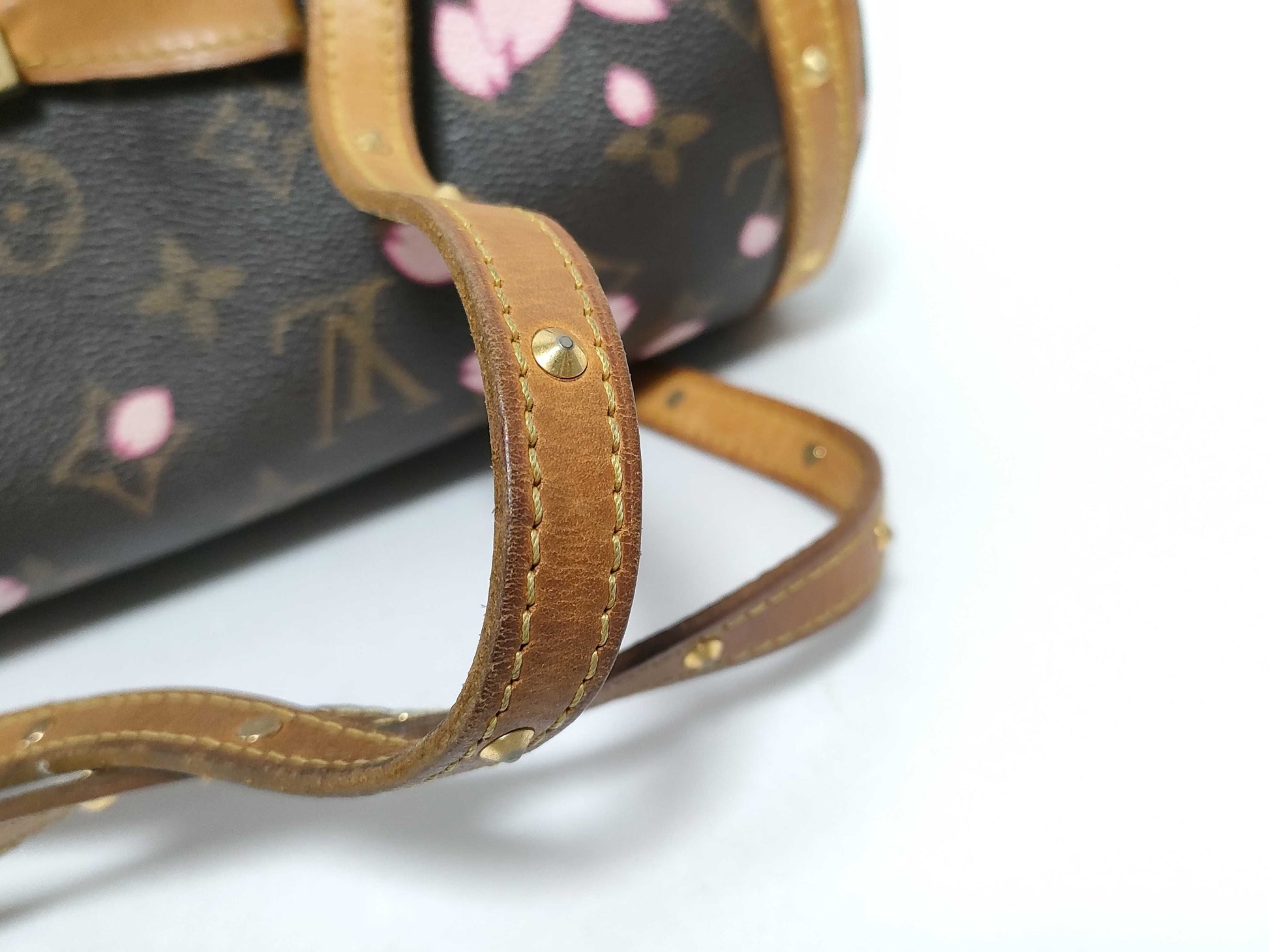 LOUIS VUITTON Monogram LOUIS VUITTON LV Papillon GM M92009 Takashi Murakami Collaboration Monogram Cherry Blossom Handbag