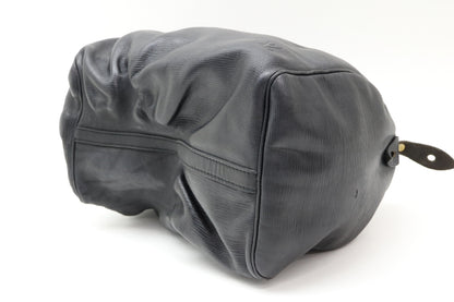 LOUIS VUITTON Epi Noir Speedy 30 Handbag