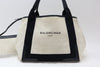 BALENCIAGA Canvas x Leather Tote Bag