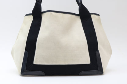 BALENCIAGA Canvas x Leather Tote Bag