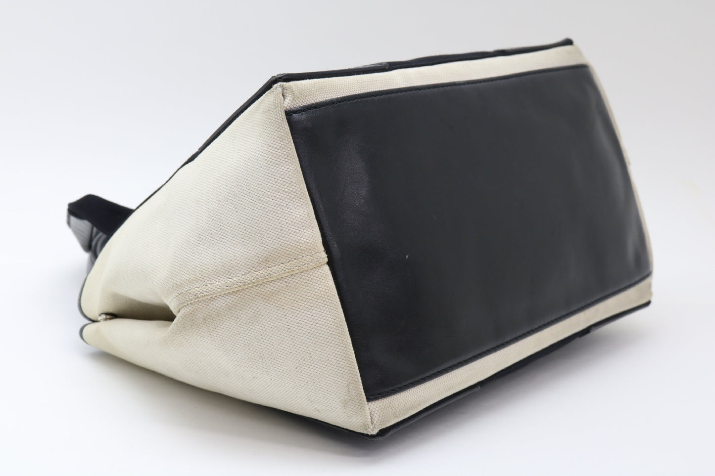 BALENCIAGA Canvas x Leather Tote Bag