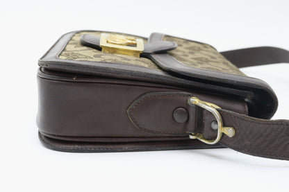 CELINE C Macadam Shoulder Bag