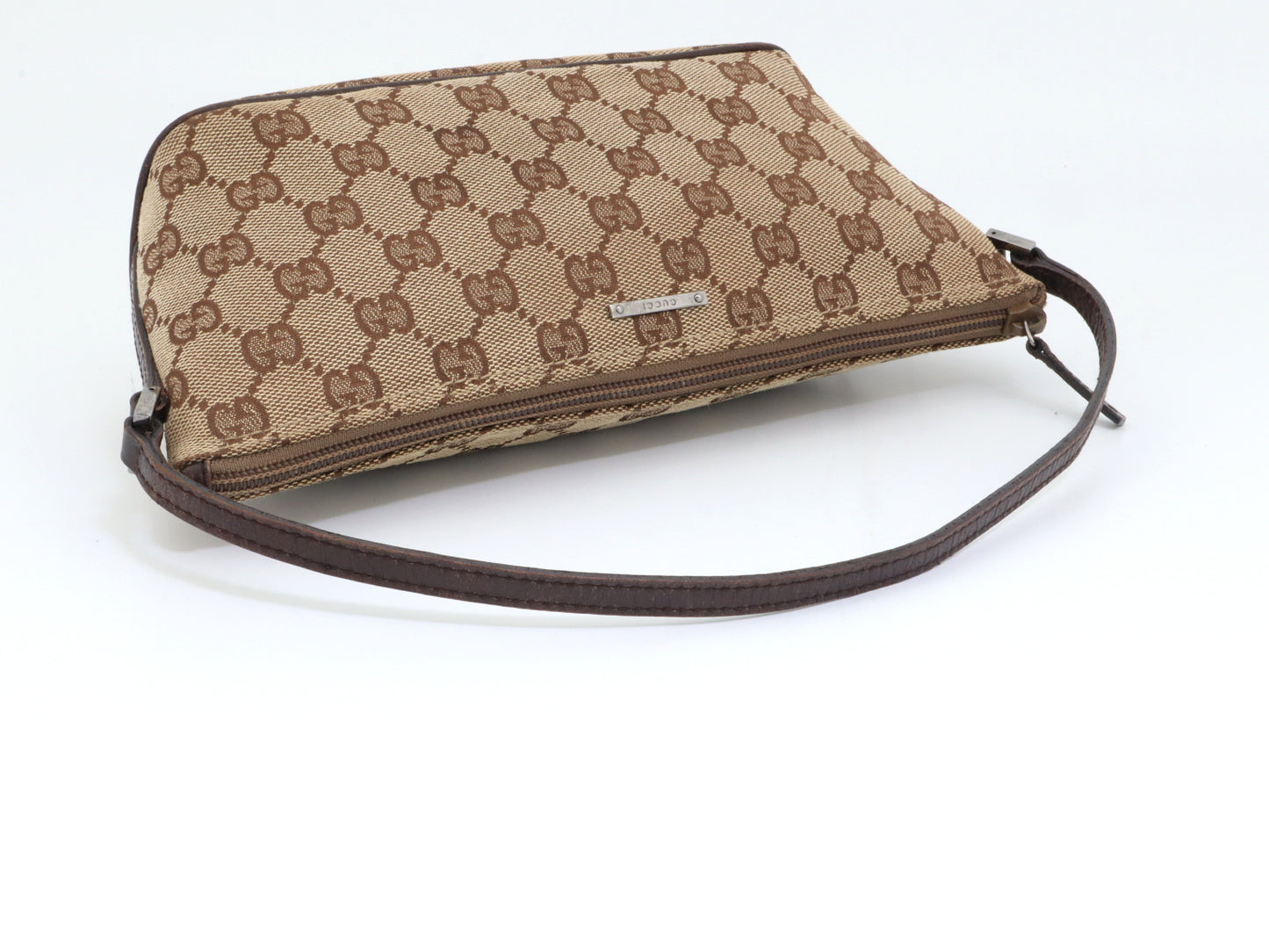 GUCCI GG Canvas Accessory Pouch Brown 07198 2123 Handbag