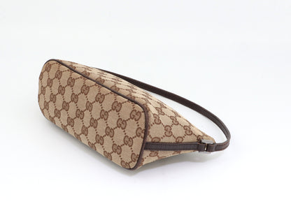 GUCCI GG Canvas Accessory Pouch Brown 07198 2123 Handbag