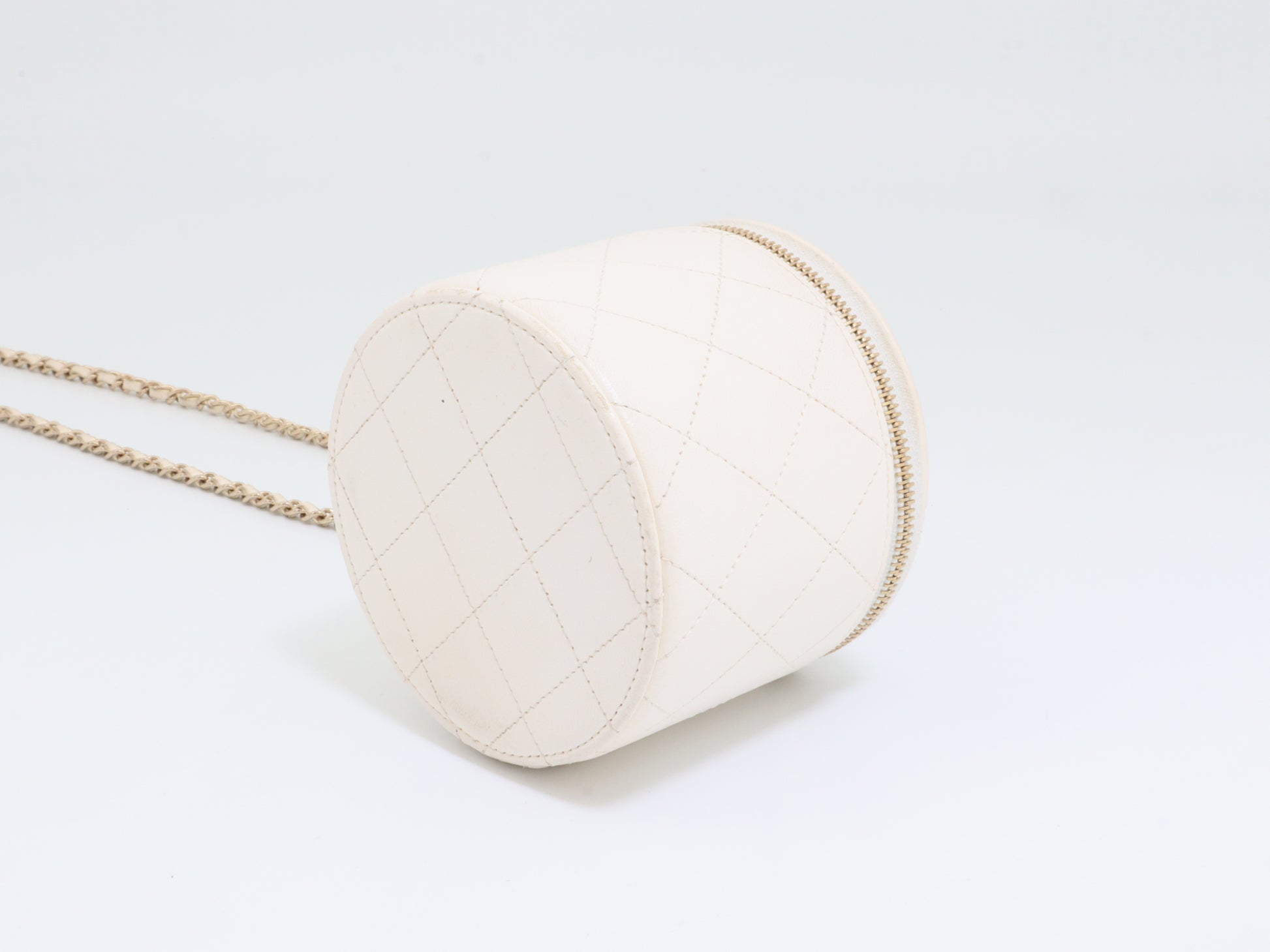 CHANEL Lambskin Matelasse Vanity Bag with Seal, Size 31, W10cm, Chain Shoulder Bag