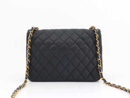 CHANEL Matelasse Lambskin Shoulder Bag with Seal and Card, No. 1, W23cm, Chain