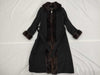  Max Mara Mink Cashmere Belted Coat with Belt, Black Cashmere, Maxi Length, Size 36 Coat
