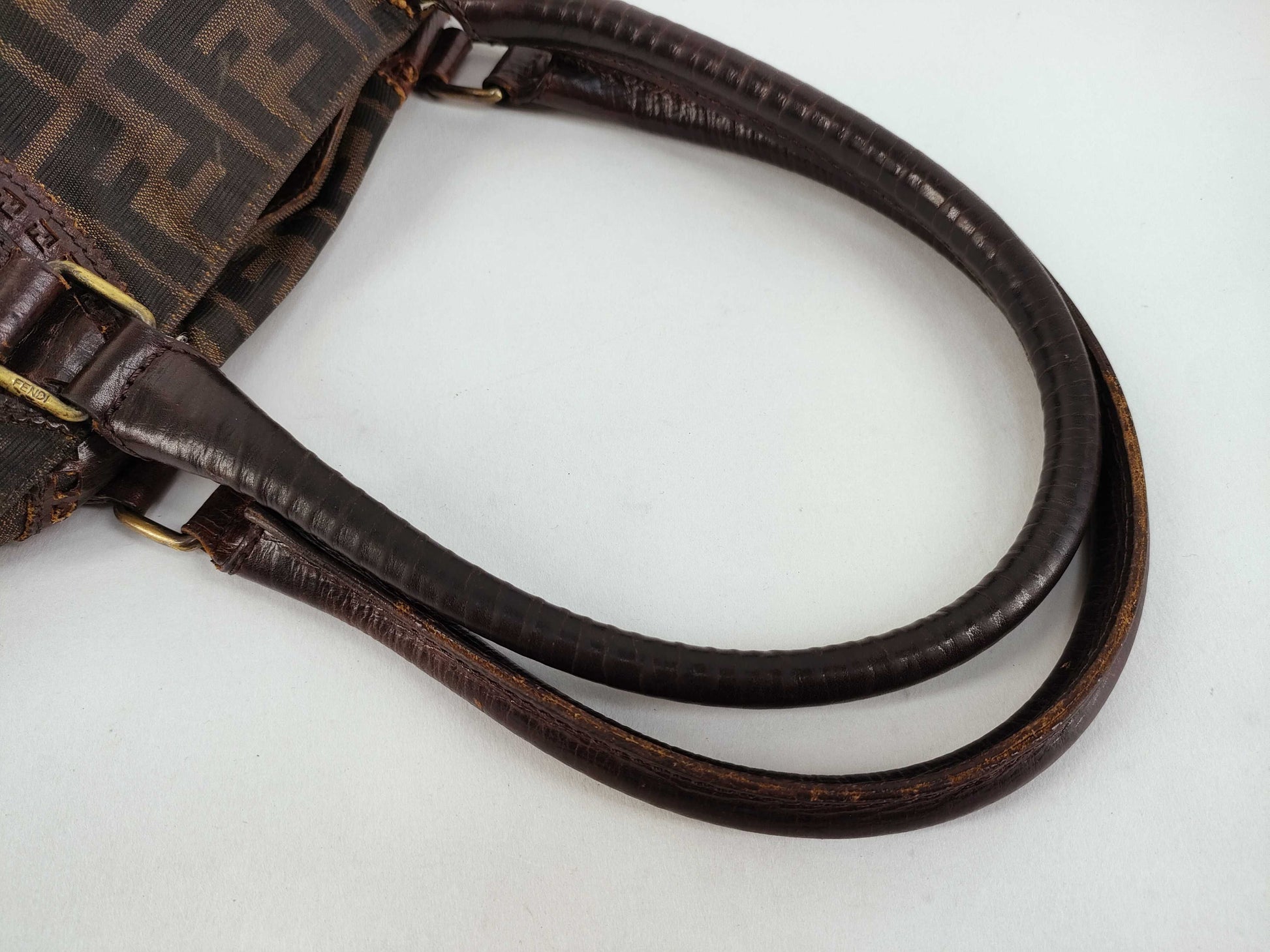 FENDI Zucca pattern Fendi Zucca handbag mini Boston bag handbag