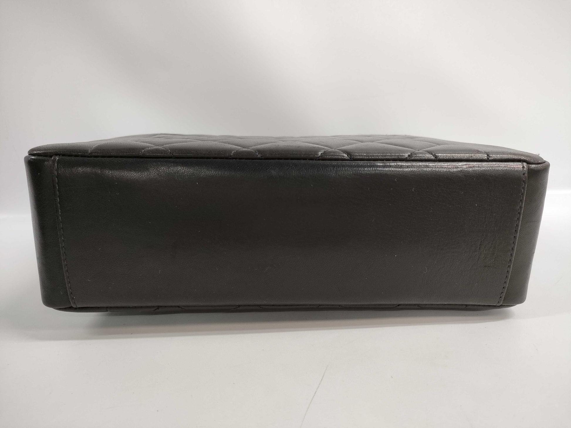 CHANEL Diana Matelasse Chain Shoulder Bag with Turnlock, Black