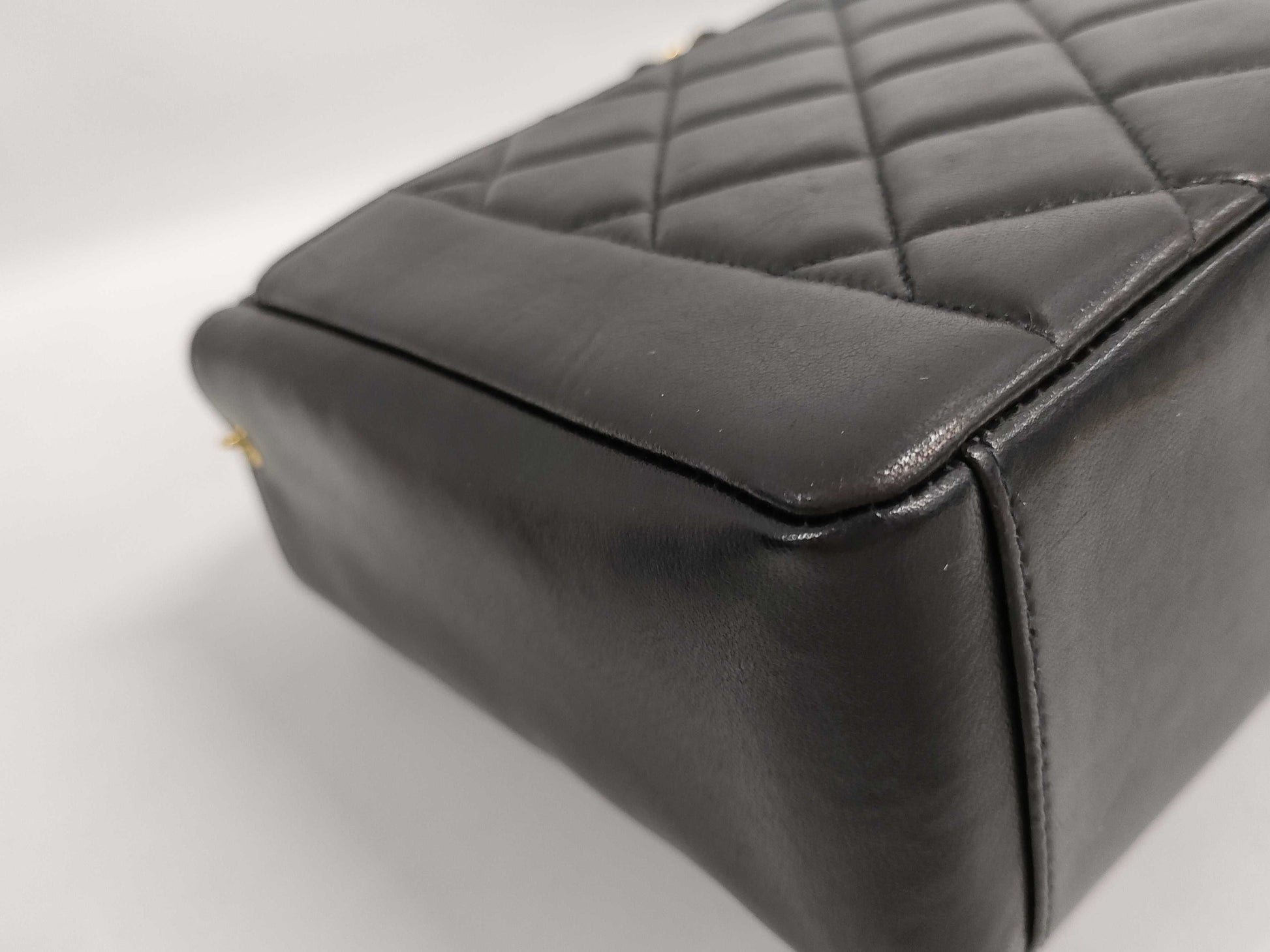 CHANEL Diana Matelasse Chain Shoulder Bag with Turnlock, Black