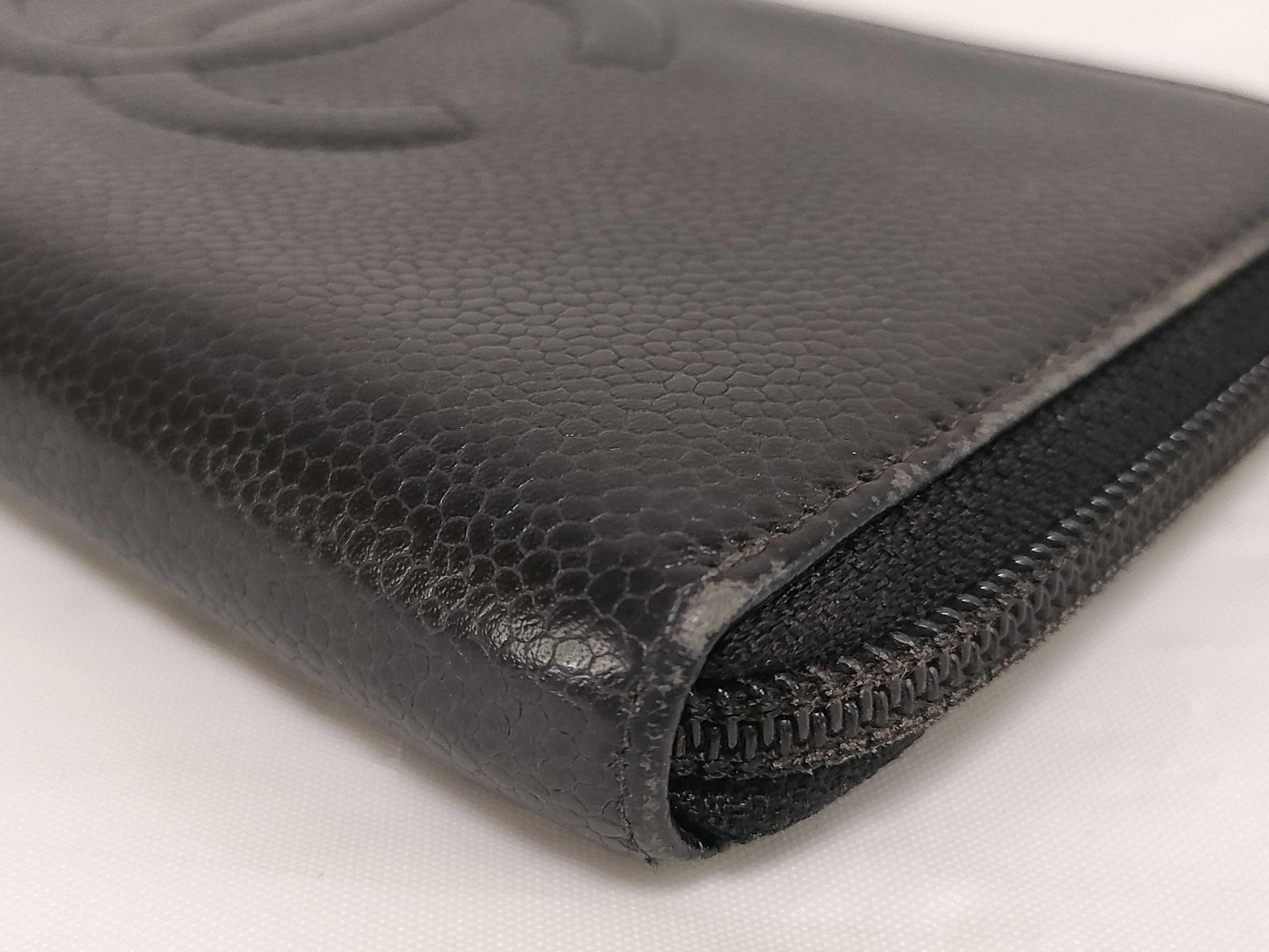 Chanel Caviar Leather Wallet with Coco Mark, Black