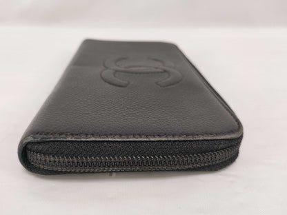 Chanel Caviar Leather Wallet with Coco Mark, Black