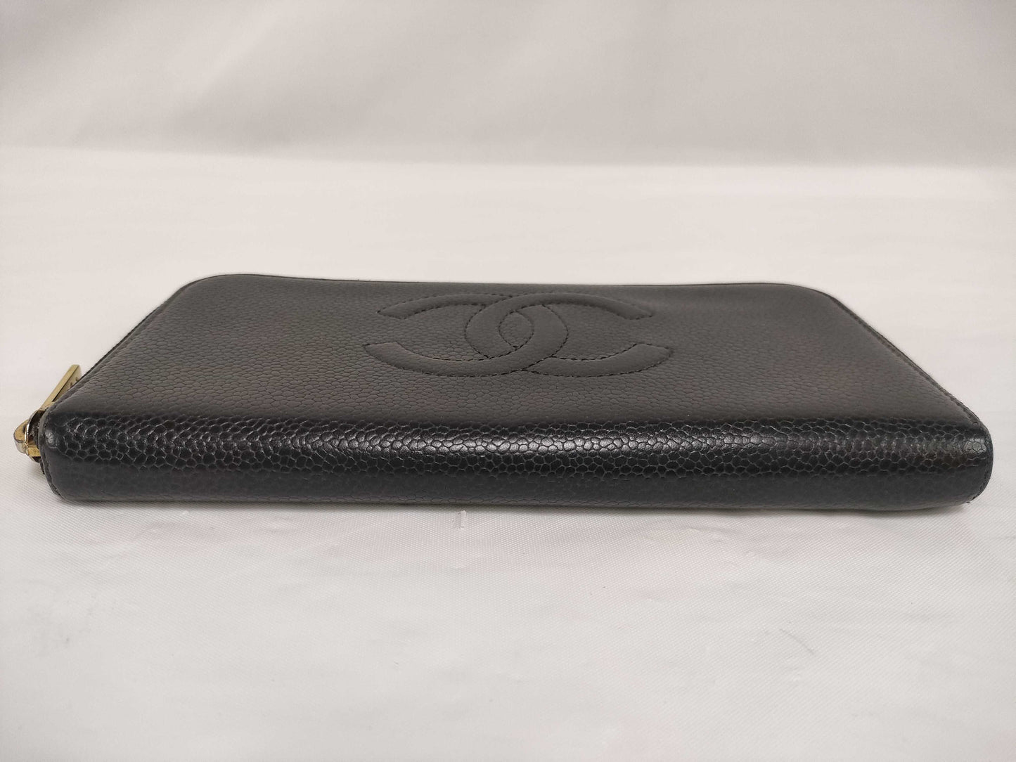 Chanel Caviar Leather Wallet with Coco Mark, Black