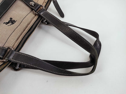 BURBERRY Handbag Tote Bag Gray Canvas Tote Bag