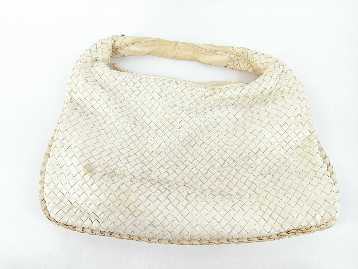 BOTTEGA VENETA Intrecciato Handbag White