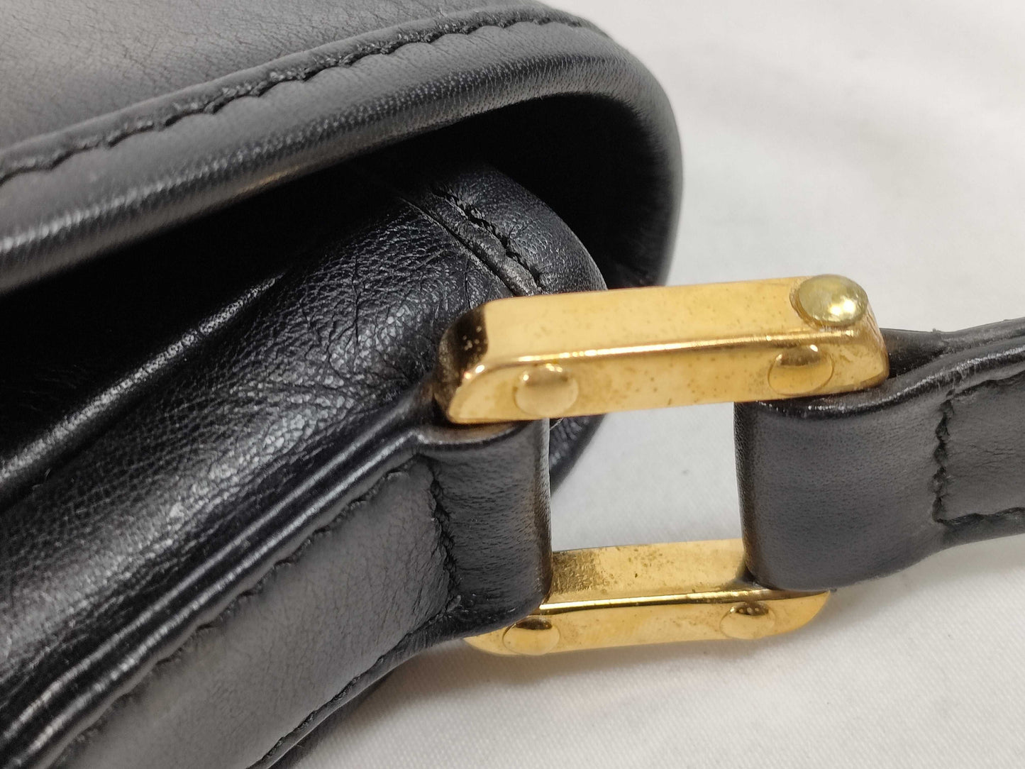 LOEWE Anagram Logo Leather Shoulder Bag